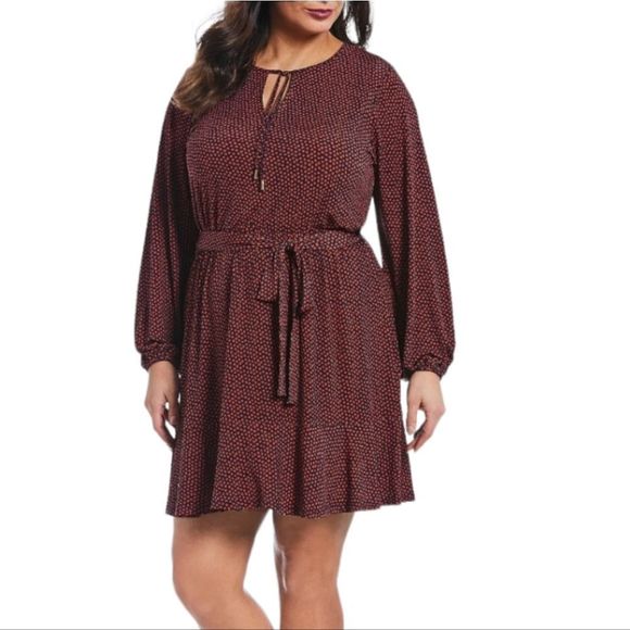 MICHAEL Michael Kors Dresses & Skirts - Michael Kors Belted Peasant Dress